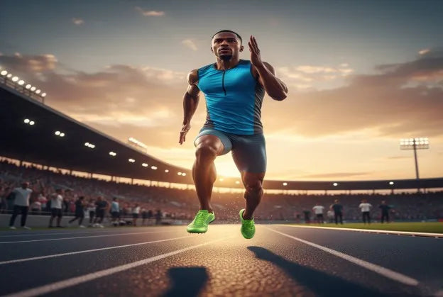 Athlete performing at peak performance