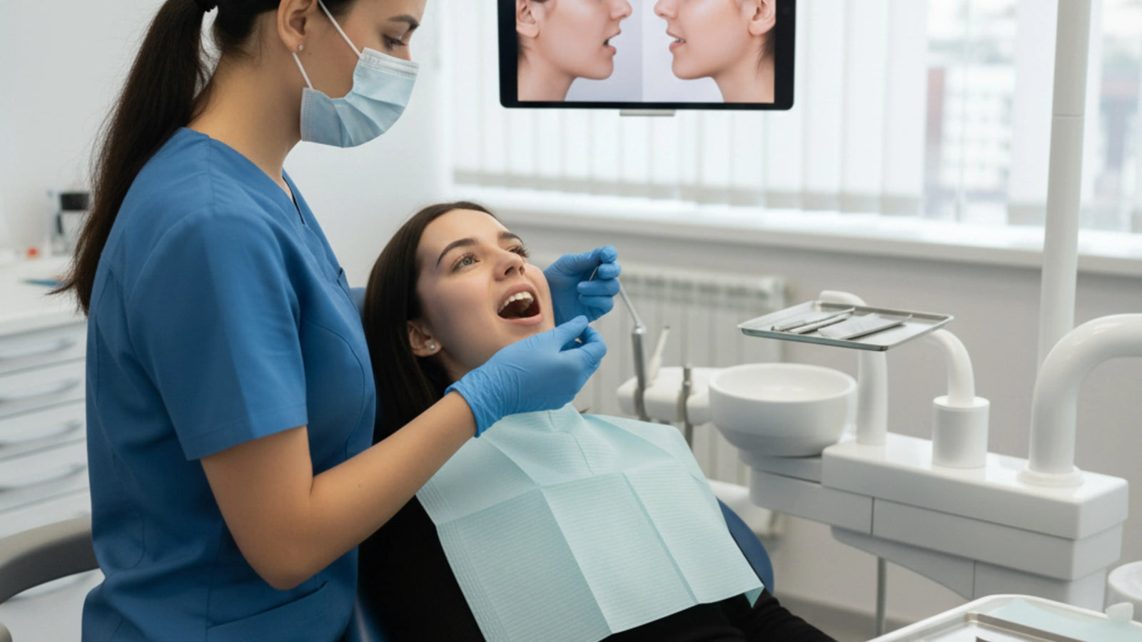 Assessing open bite improvement after aligner use