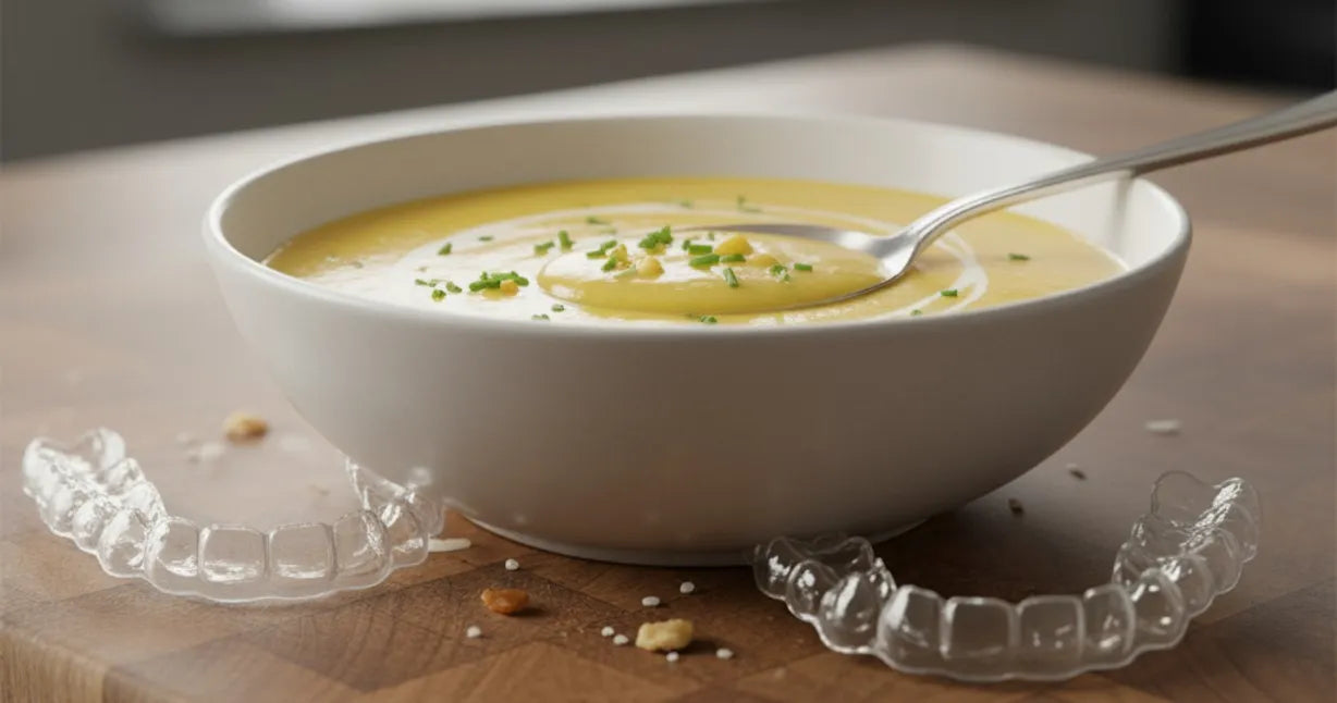 Soft corn dishes like creamed corn as aligner-friendly alternatives