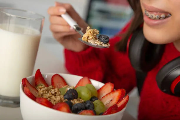Enjoying cereal with braces safely