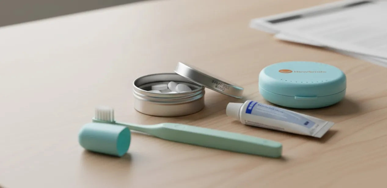 Fresh breath tips with aligners and mints