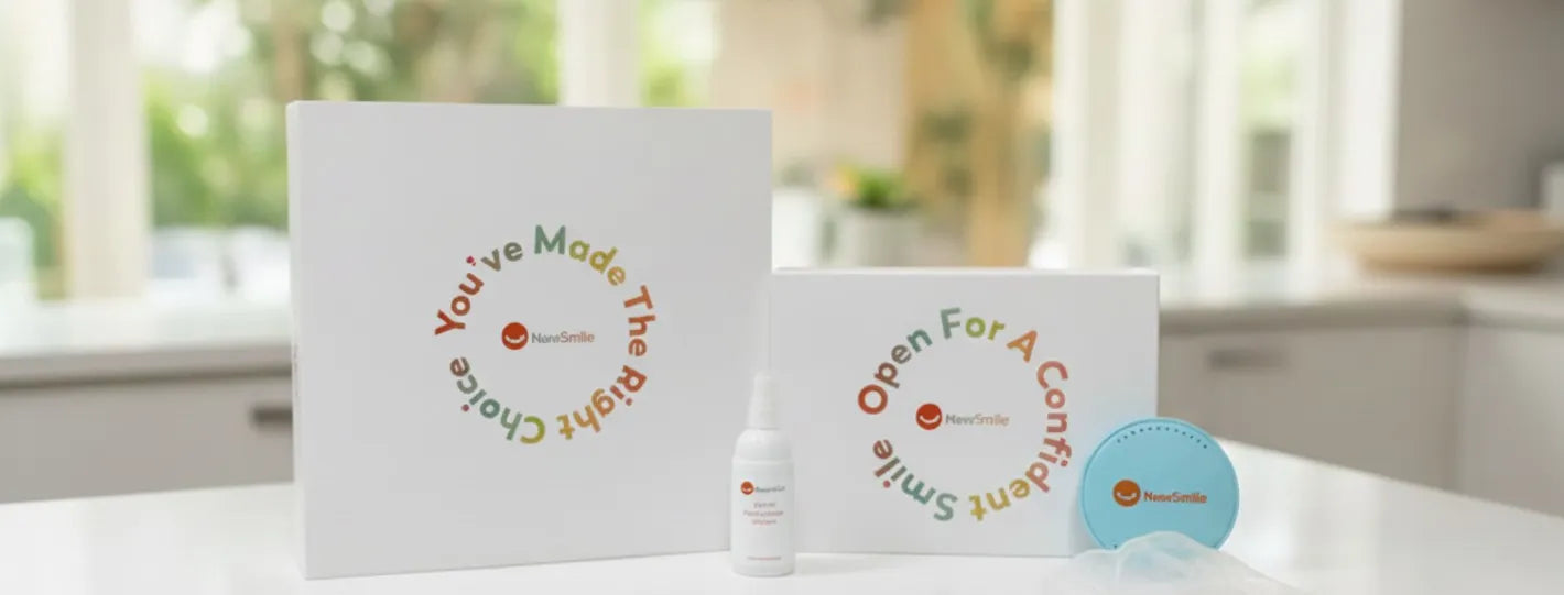 At-home NewSmile aligner impression kit for starting treatment