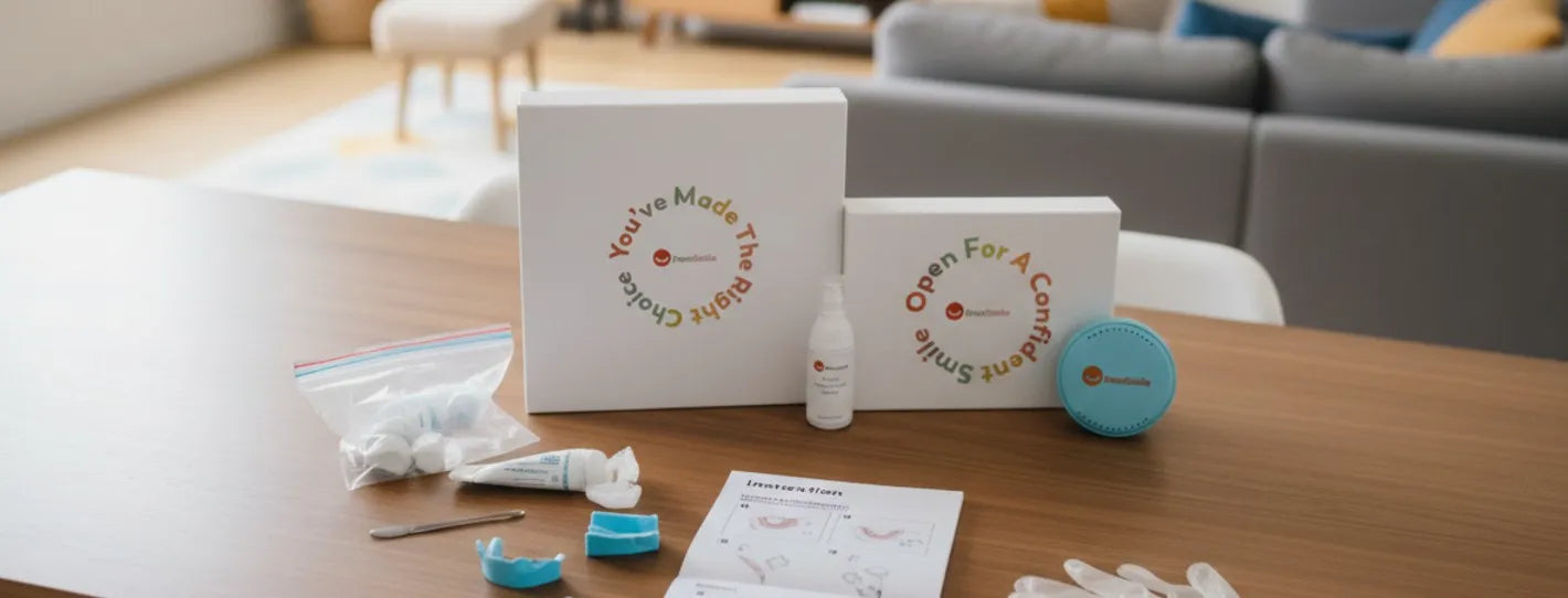 NewSmile retainer kit for at-home dental care