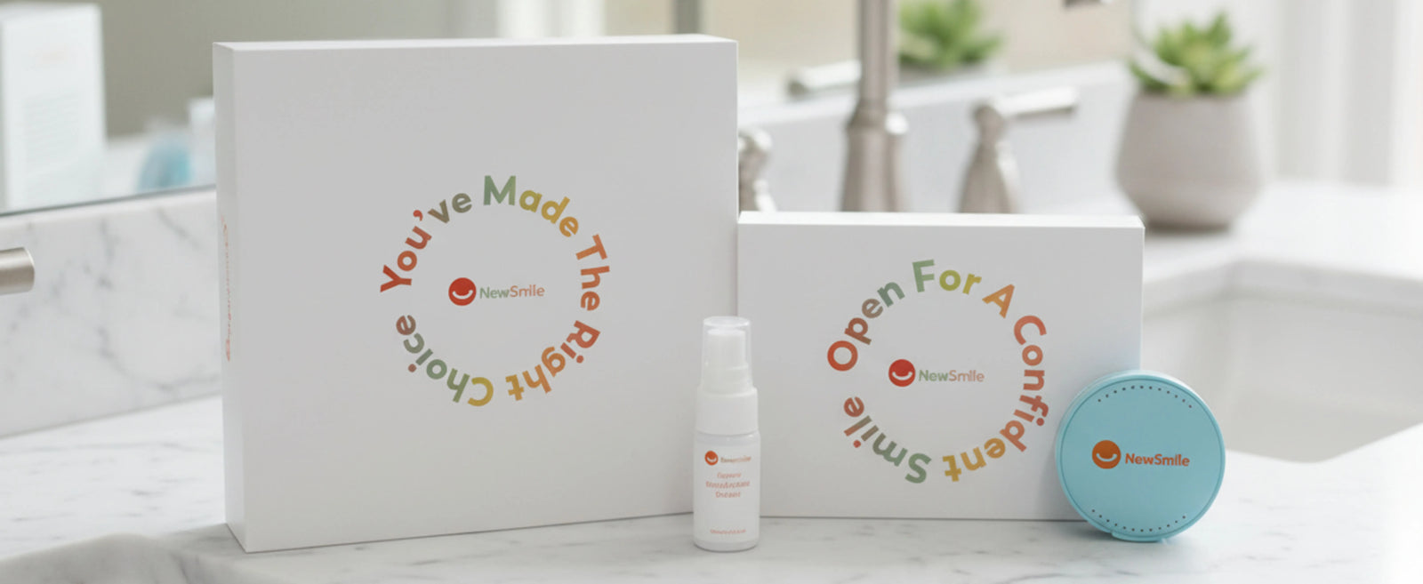 NewSmile retainer kit for comfortable fit