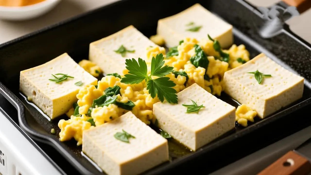 Soft scrambled tofu breakfast for aligner-friendly mornings.