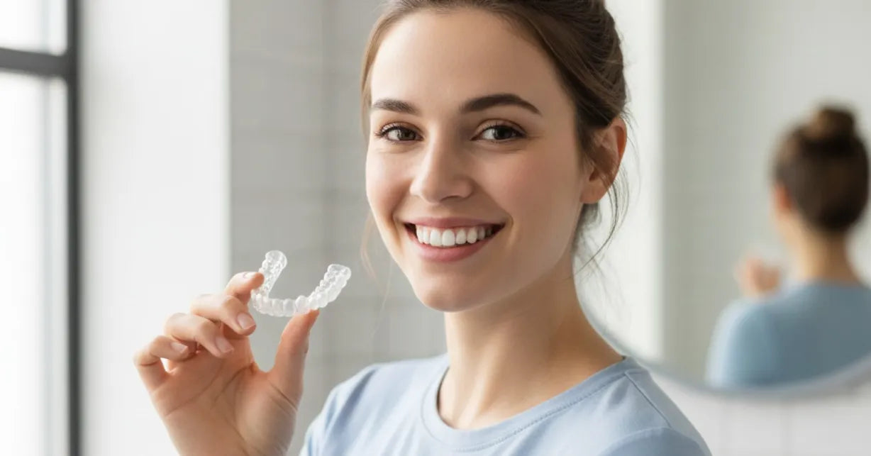 Using night guard to prevent teeth grinding