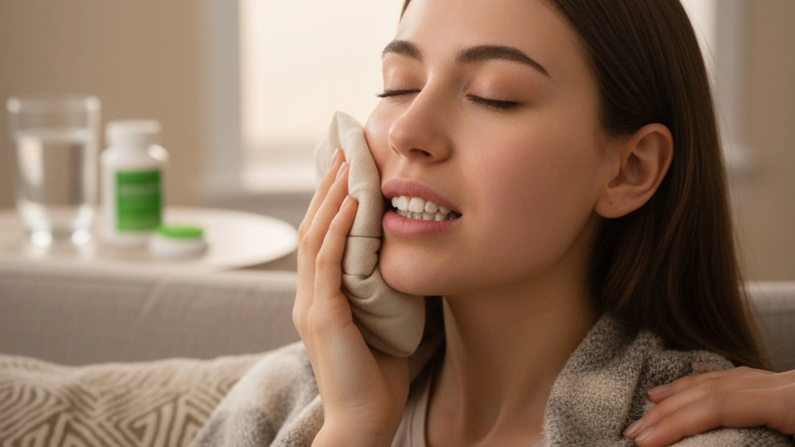 Relieving gum swelling from retainer discomfort