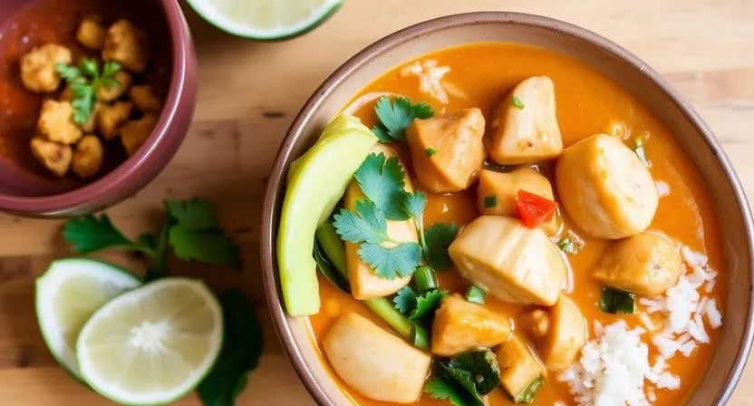 Soft chicken curry with tender veggies safe for aligner wearers.