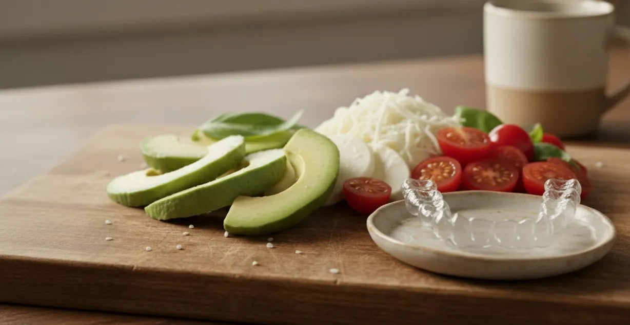 Soft salad toppings safe for aligners