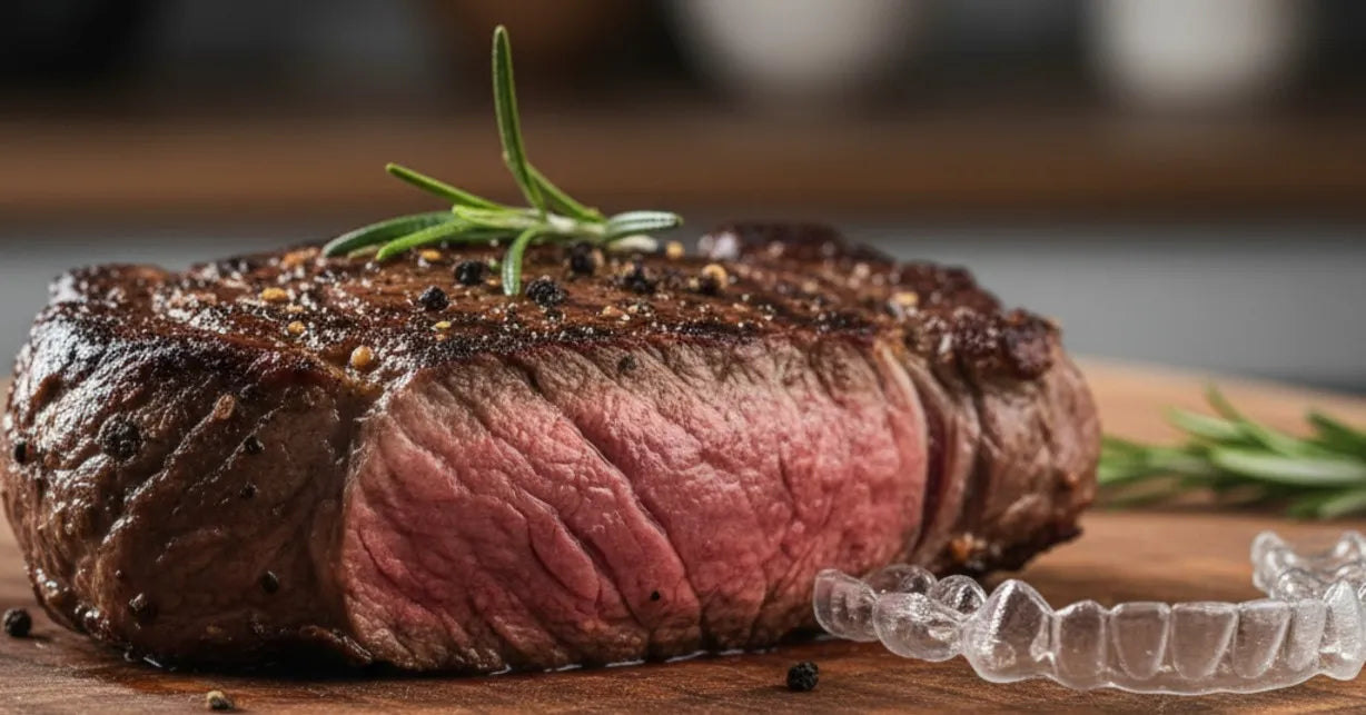 Steak and clear aligners risk comparison