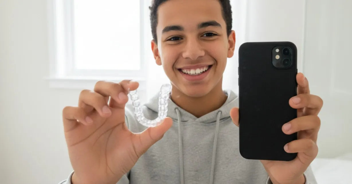 Tracking clear aligner progress at home