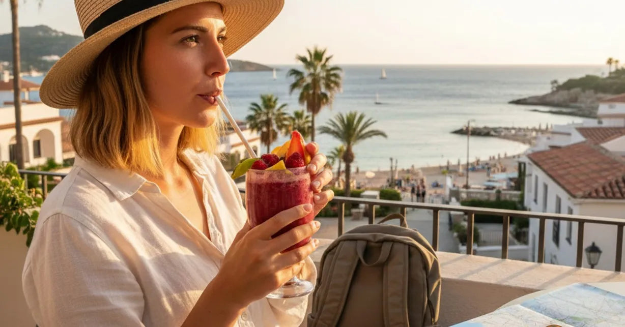 Soft smoothie for traveling aligner wearers