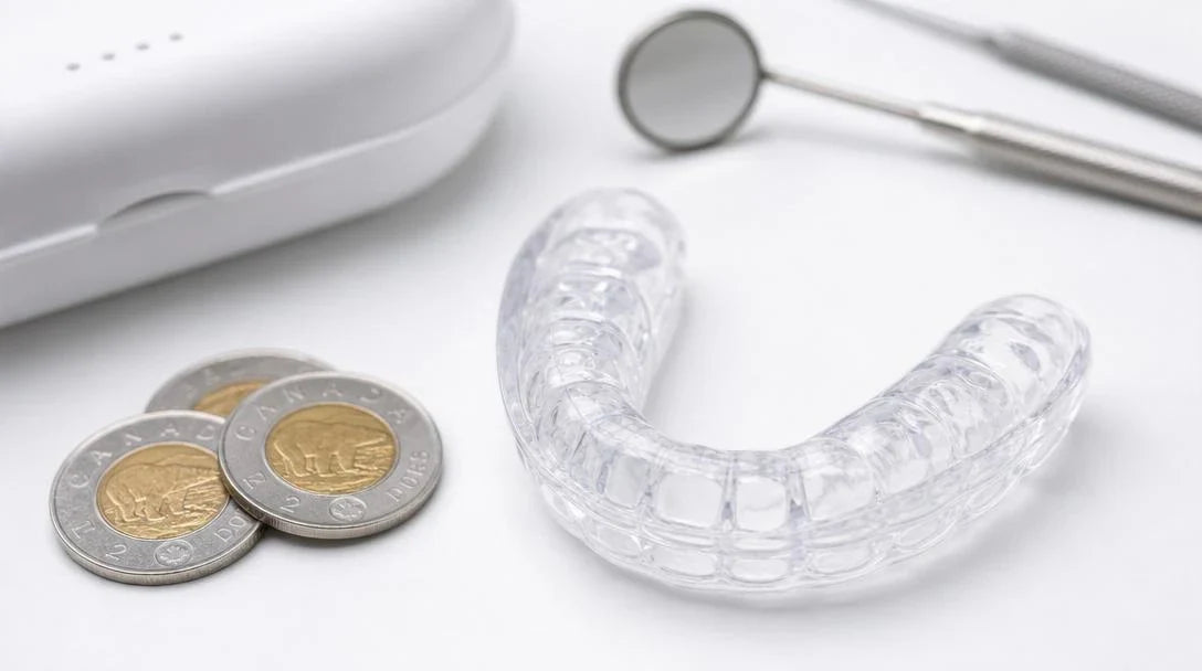 NewSmile vs ALIGNERCO night guard Canada - custom dental appliance comparison CAD