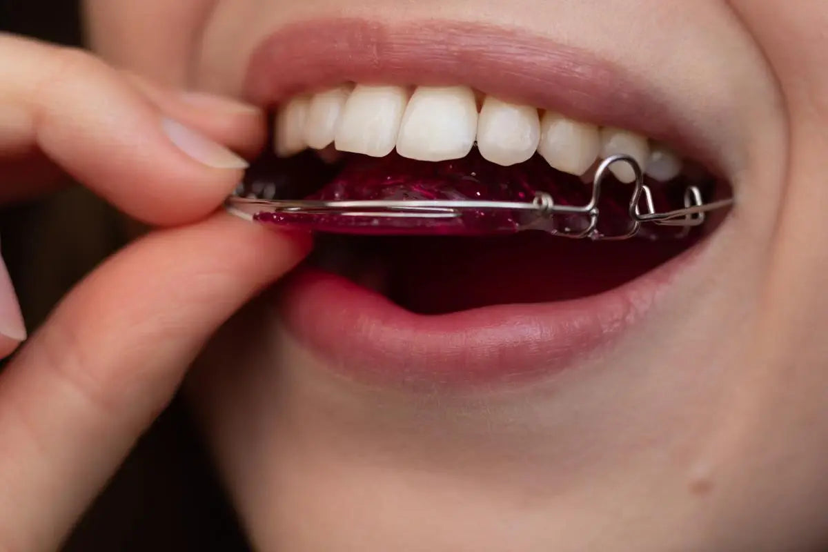 Putting on a hawley retainer