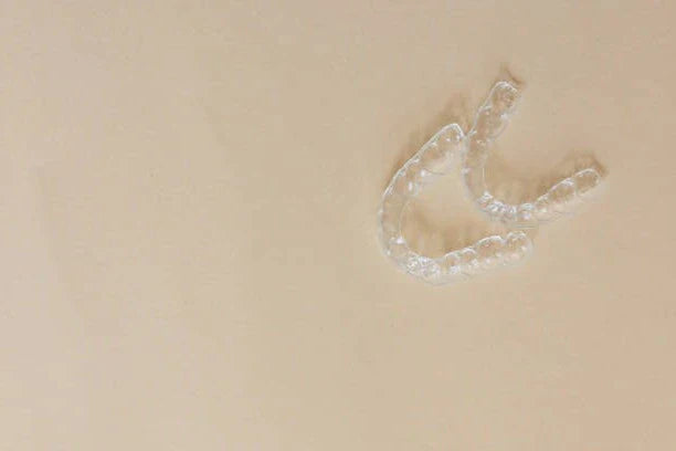 Clear retainer with background