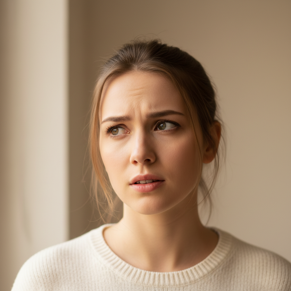 Woman wondering about insurance